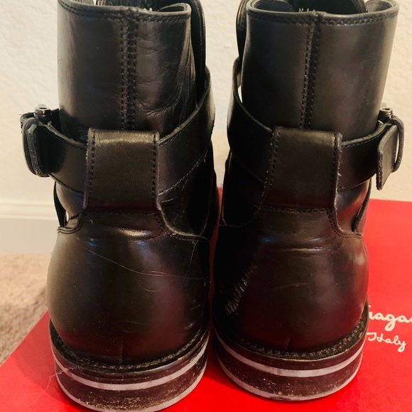 Salvatore Ferragamo Flavio Calf Men Boots Size 10 - Picture 6 of 6